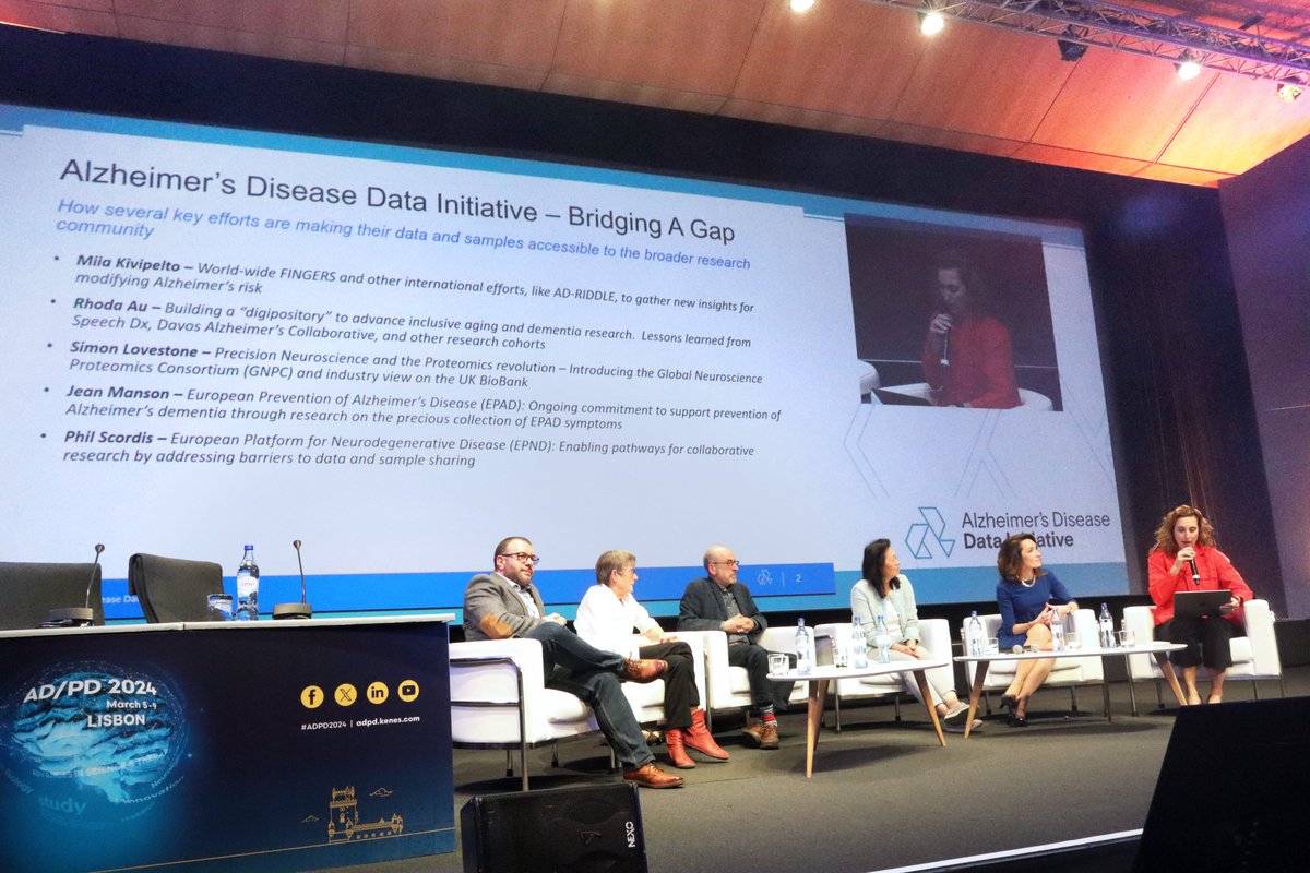 Thanks again to everyone who came out to our #datasharing symposium yesterday at #ADPD2024! Our chair @PhylFerrell moderated a great conversation––some highlights from our partners 👇