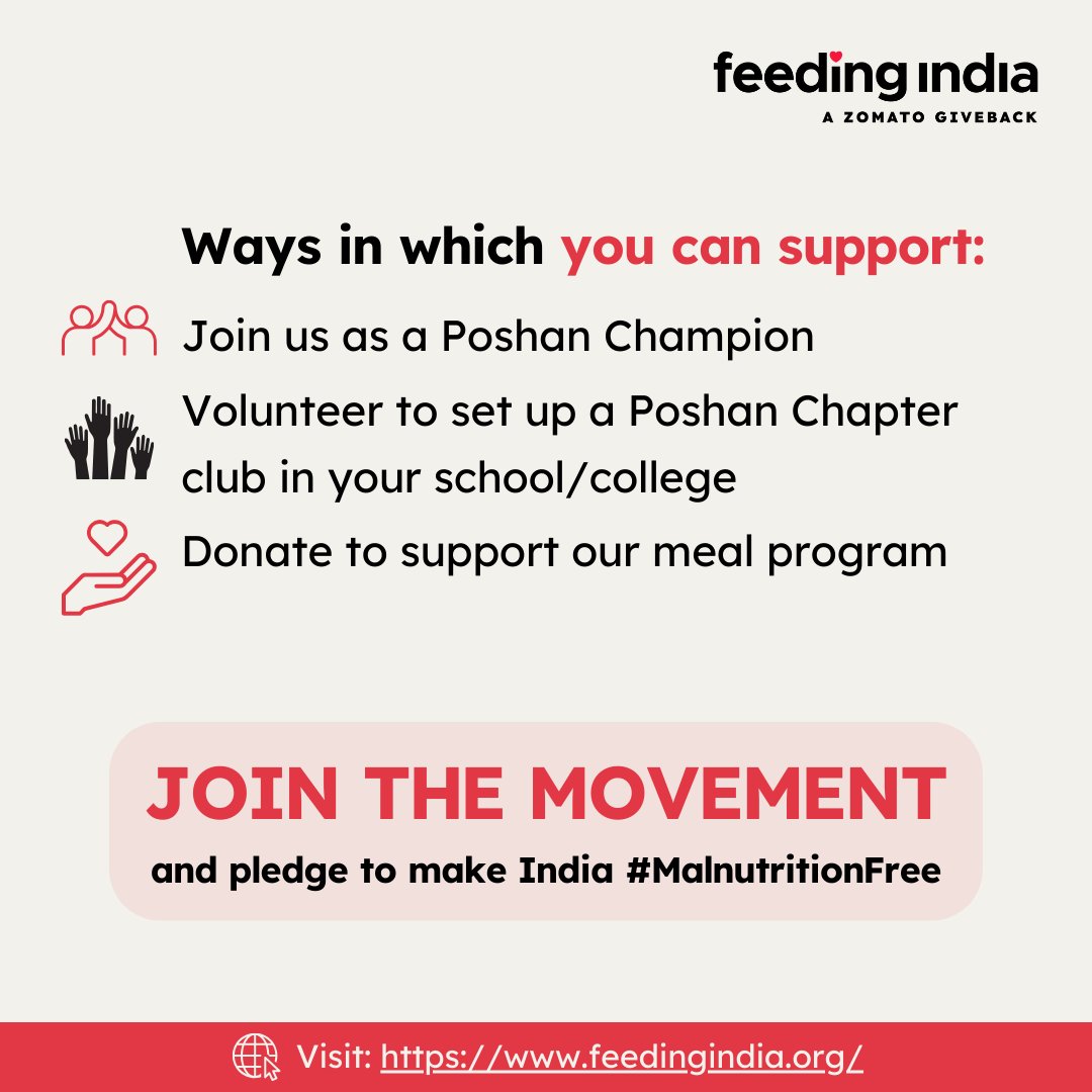 This #InternationalWomensDay, let's pledge to #InvestInWomen's nutrition. The fight for inclusion is incomplete without ensuring access to good health & #nutrition. At Feeding India, we are constantly striving to bridge this gap. Support Us: feedingindia.org #FeedingIndia