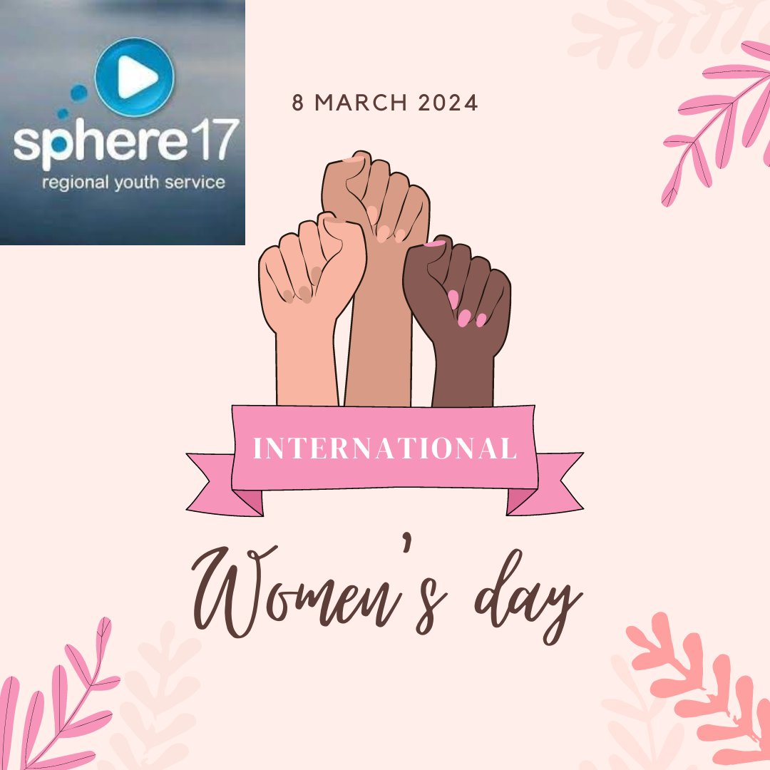 Sphere17RYS's tweet photo. Happy International Women's Day to women everywhere - all over the world, in our community, on our staff and of course all the strong young women who use our service โ Let's build each other up today and always remember YOU ARE WORTHY ๐ #Sphere17 #IWD2024 #indpendentwomen https://t.co/JrZUPTyJez