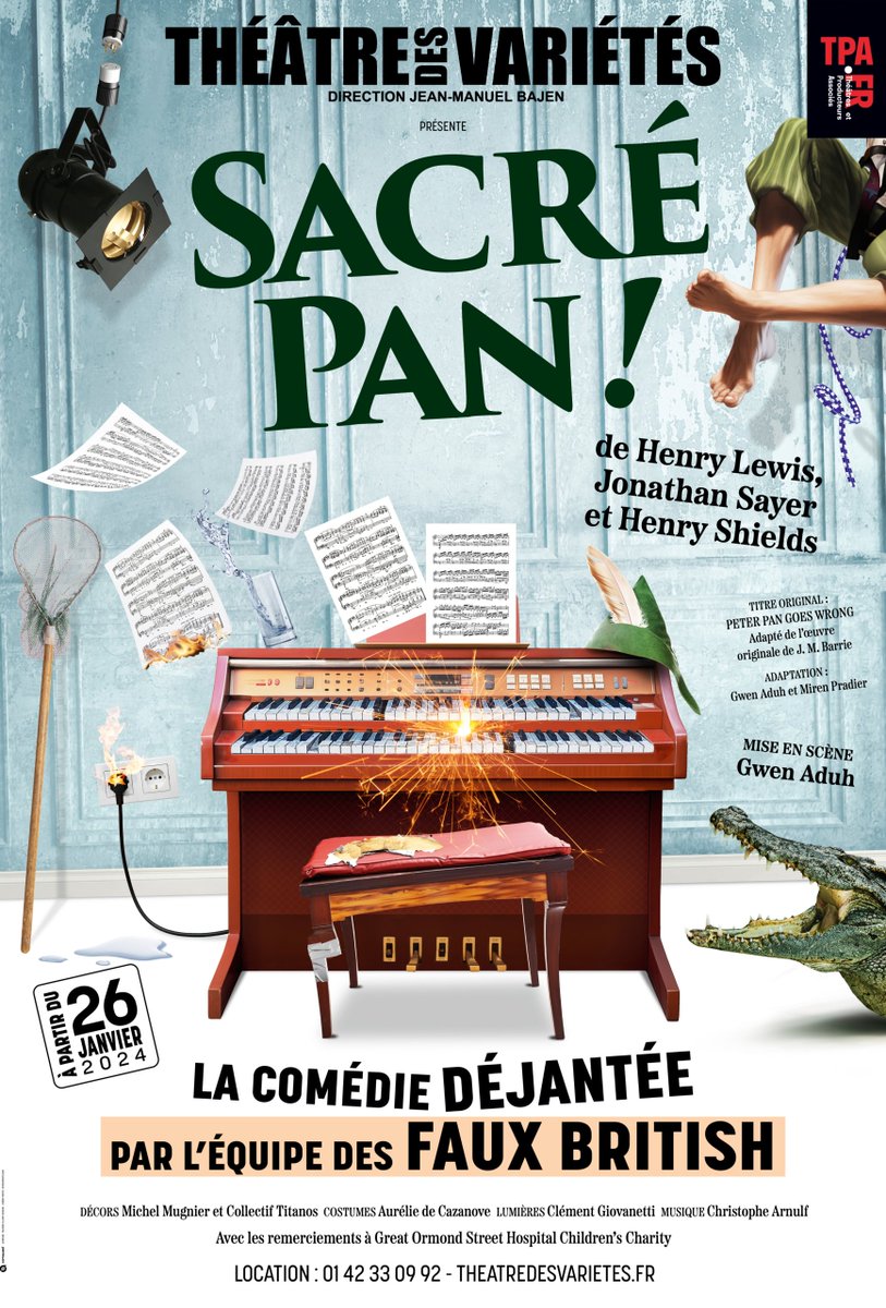 Billet #theatre aujourd'hui sur #nourrituresentoutgenre : "Sacré Pan" <a href="/TheaVarietes/">Théâtre des Variétés</a> un remède à la morosité ambiante shorturl.at/eoqDR