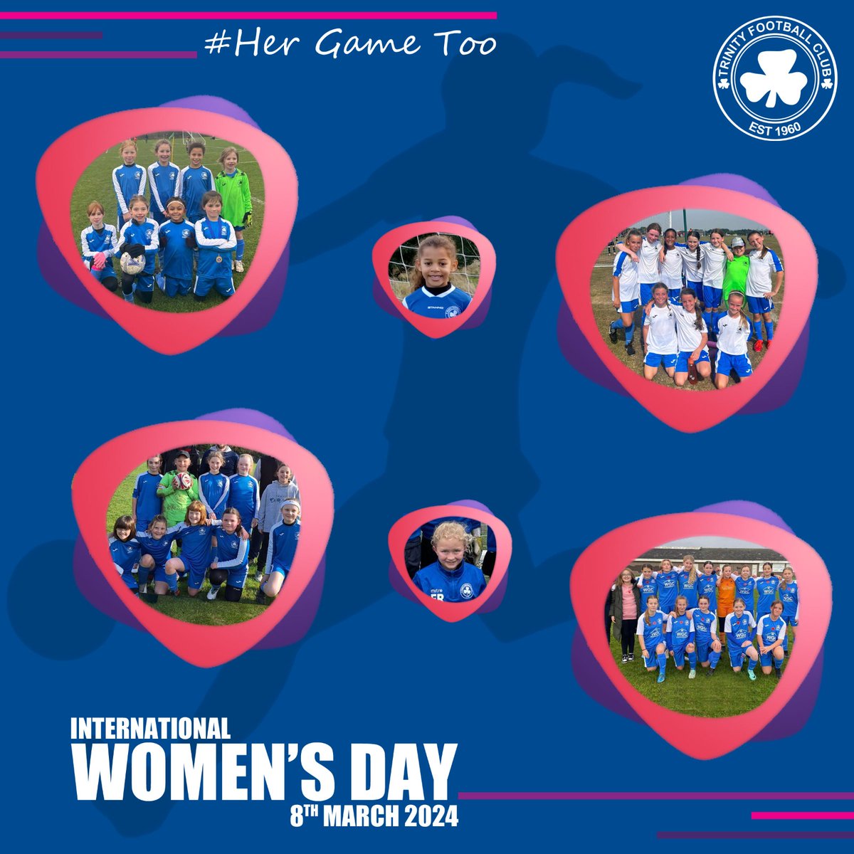 TrinityFC_Essex's tweet photo. Happy International Women's Day to our amazing secretary, CWO, managers, assistants, admins, players, and to all the remarkable women around the world!  🎉💪 #InternationalWomensDay    #IWD2024 https://t.co/KfM73V6eWo
