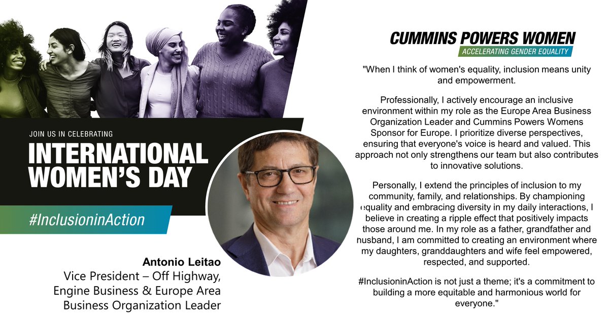 Happy International Women's Day! 

Today, we're proud to celebrate International Women´s Day with the theme, #InclusioninAction.

Read the testimonials from two of our inspiring leaders, Antonio Leitao and Ann-Kristin.

#InternationalWomensDay