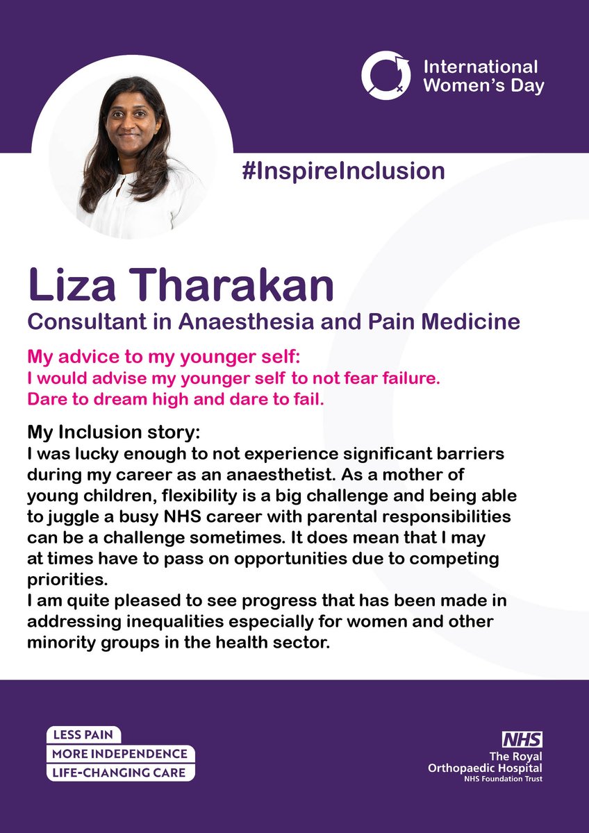 Liza Tharakan, Consultant in Anaesthesia and Pain Medicine 🫶 <a href="/LizaTharakan/">Liza Tharakan</a>
