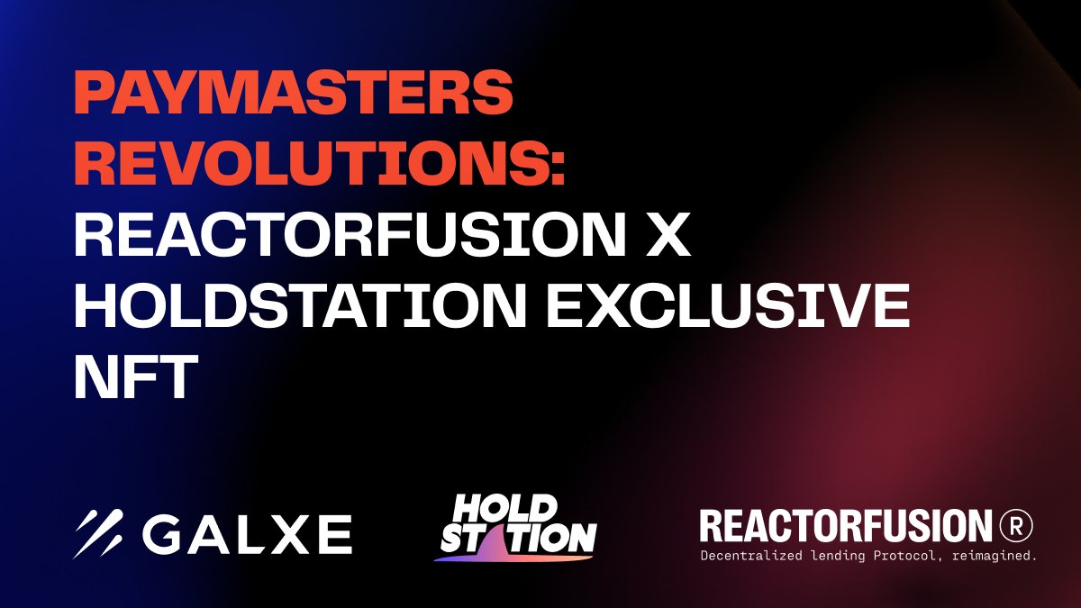 📢 Calling all #zkSync enthusiasts! Join @ReactorFusionR & @HoldstationW on @Galxe for an exclusive giveaway! Dive deep into the world of Native Paymaster on @zksync and enjoy discount with $HOLD ✨ Details & tasks: galxe.com/Holdstation/ca…