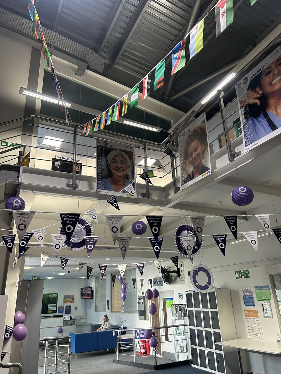 Our equality, diversity and inclusion team getting ready for our #TeamNELFT International Women’s Day celebration, inspiring inclusion for women today and everyday 💜