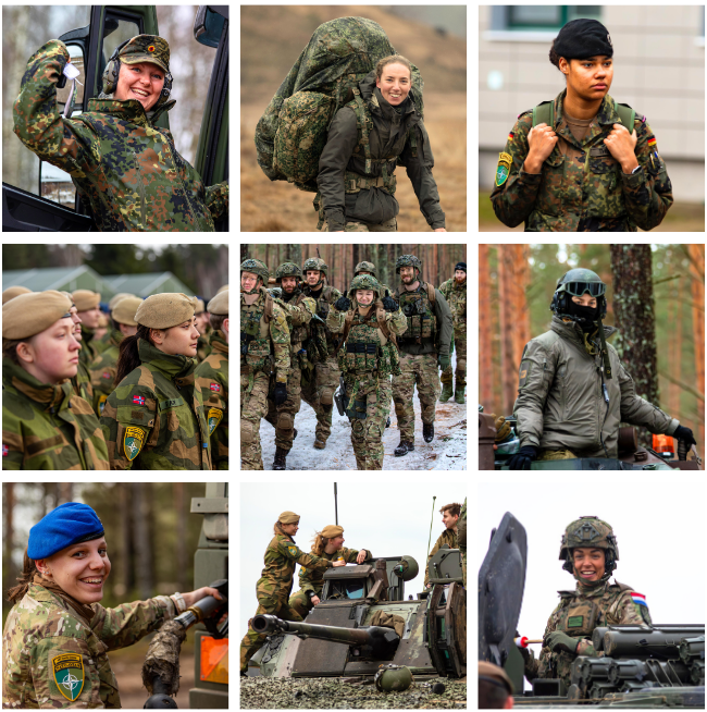 Heute ist der internationale Frauentag. Bei der #eFP Battlegroup in Litauen sichern die Soldatinnen der #BundeswehrimEinsatz zusammen mit Kameradinnen der Partnernationen die #NATO-Ostflanke.
