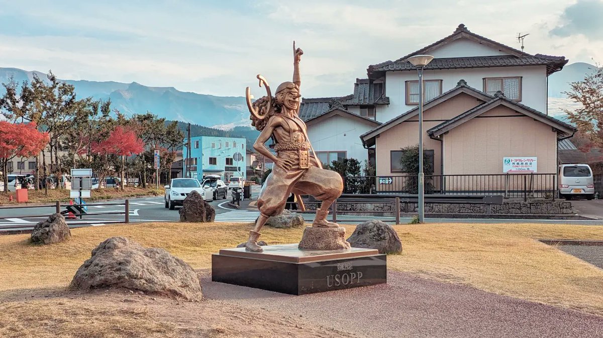 loove_nagano's tweet photo. #ルフィ像 #熊本県庁 #熊本市 #ウソップ像 #阿蘇駅 #ワンピース #阿蘇 #阿蘇市 #熊本 #luffy #ussop #statue #onepiece #kumamotocity #asocity #kumamoto https://t.co/ya4dhuywBH