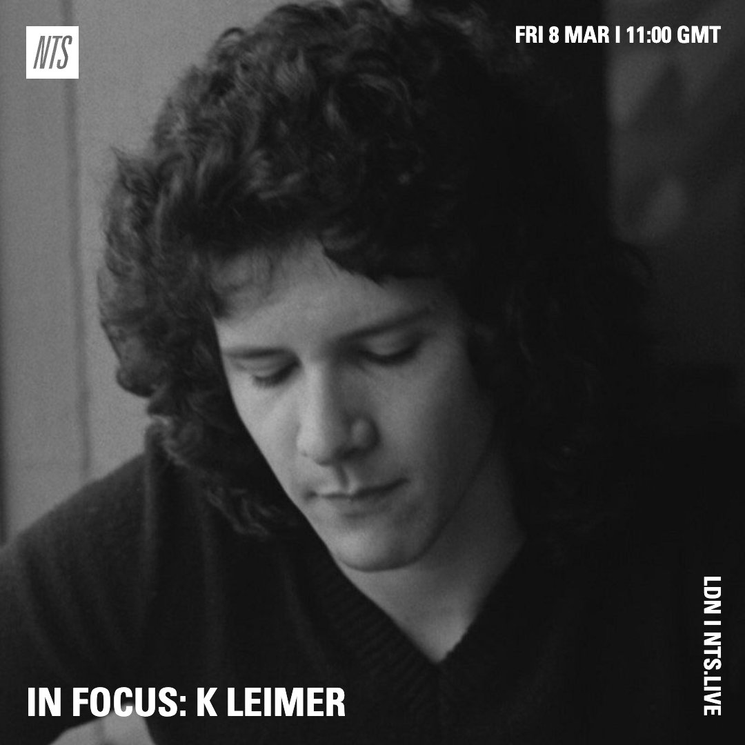 This week's In Focus, an immersion in the minimal, otherworldly productions of cult Seattle artist Kerry Leimer aka K. Leimer. Live for the next two hours, Selected by @TxImpey: nts.live/2