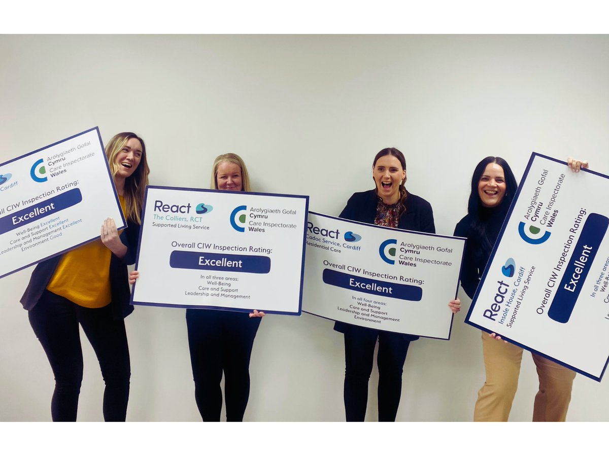 For International Women's Day today we are celebrating our Registered Managers Ceri-Ann, Jenna, Karolina and Rhian who are all EXCELLENT! #IWD2024 #React #ImprovingLives