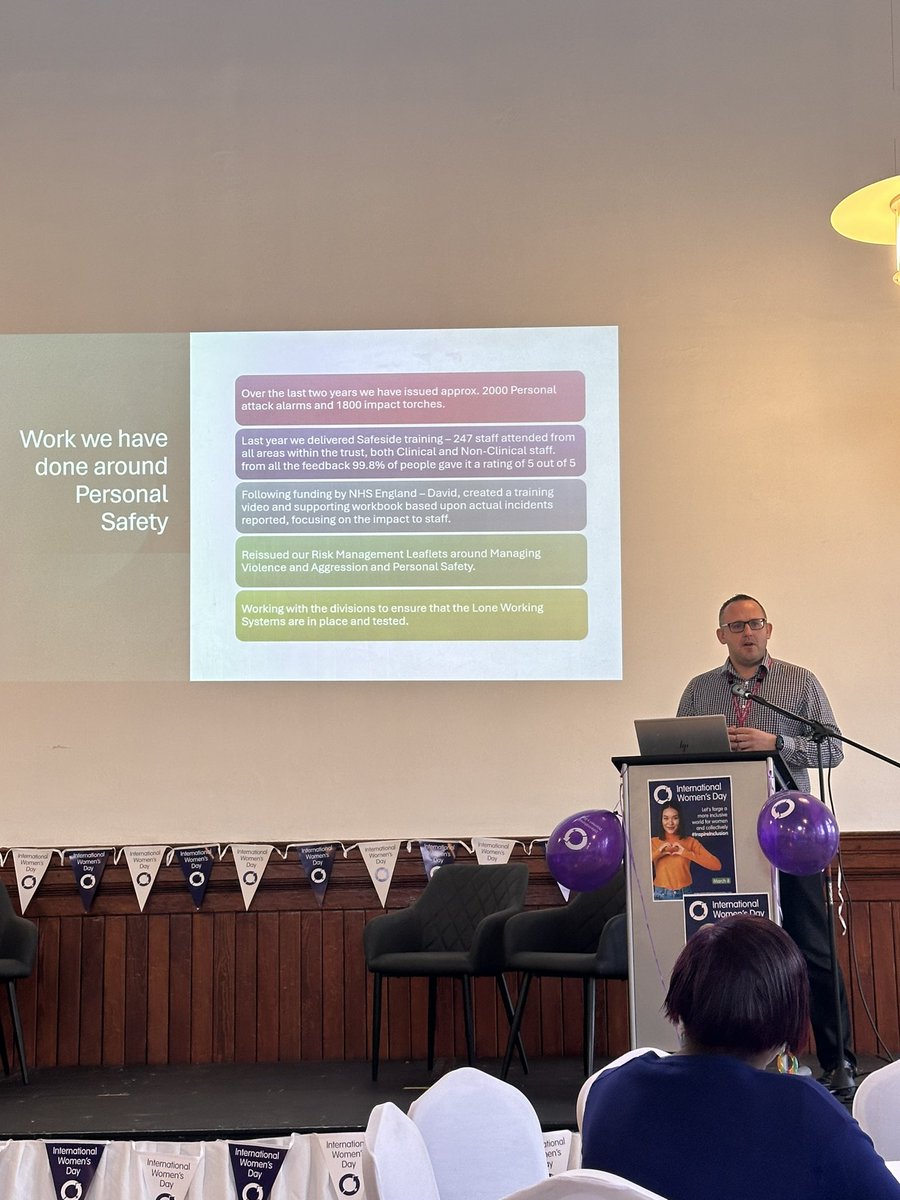 Delighted to be able to attend @BCHC_WEN International Women’s day celebration event. Hearing about the ways we have worked to support personal safety at work and the value of the ‘safeside’ training for our colleagues @simonbates01 @BCHCCoSec @cleary_suzanne