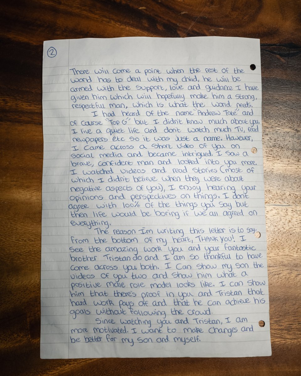 Cobratate's tweet photo. I get thousands of letters a week, but this one touched my heart. https://t.co/VhaLSECv3X