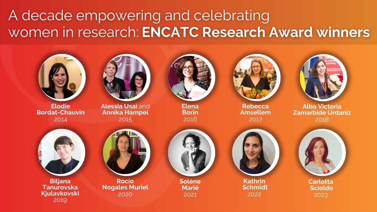 ♀️Happy #International #Women’s Day! ENCATC is always committed to support the success of women in our sector & beyond. 🏆The ENCATC Research Award marks a 10-years legacy of empowering women researchers at the forefront of the advancement of #science & #knowledge in culture!