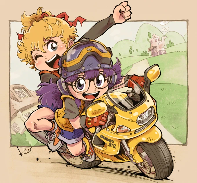 鳥山先生の漫画に夢中になり、絵をさんざん模写したあの頃を思い出した。今でも右腕に染み付いてる。 