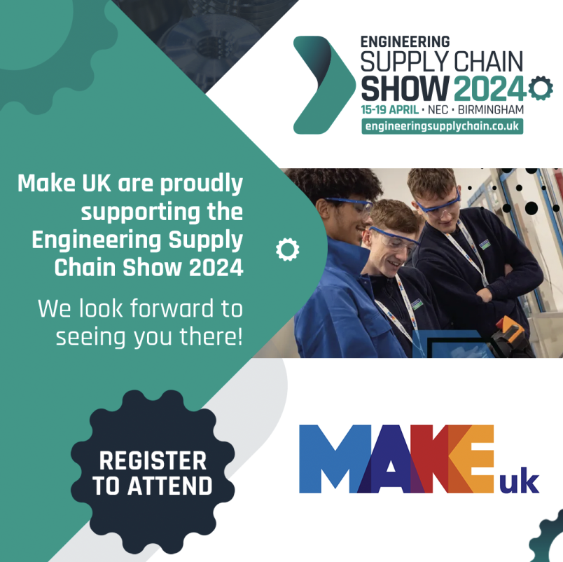 We are excited to announce that <a href="/MakeUK_/">Make UK</a> Defence is partnering with The Engineering Supply Chain Show!  
As part of this partnership, Make UK Defence members receive a significant discount to exhibit at the ESC Show.

Book your stand: ow.ly/cTpQ50QOxU2

#mfg #engineering