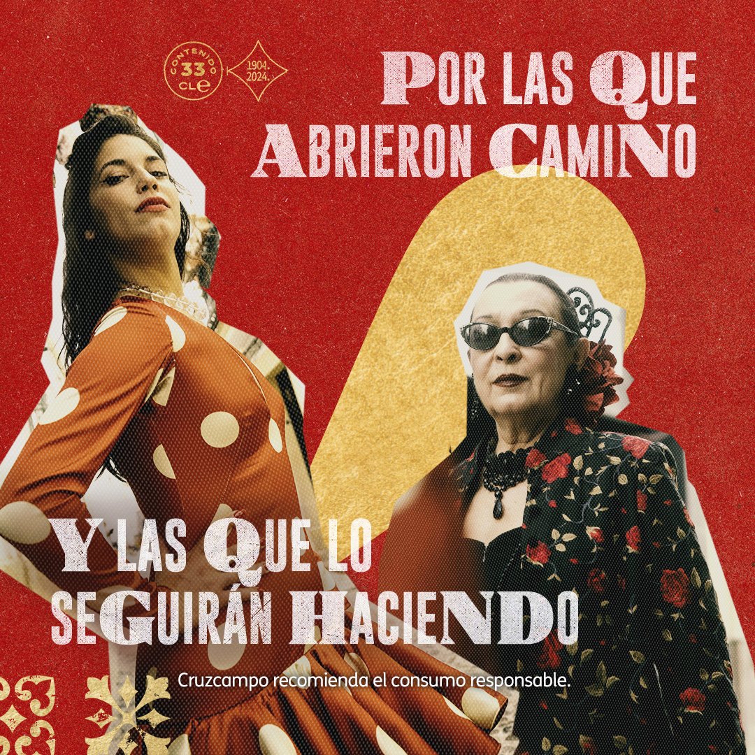 Cruzcampo's tweet photo. Las que fueron. Las que serán.​

A taconazo limpio. ​

#8M2024 #ConMuchoAcento https://t.co/lxi6EF8o76