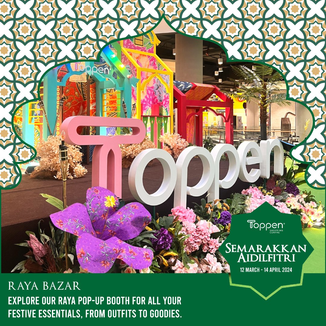 ToppenMY's tweet image. Discover our vibrant Raya pop-up booth, featuring everything you need for the festivities 🎉, from stunning outfits 👗 to delectable goodies 🍬. 

Raya Bazar
📆 14 March - 14 April 2024
🕐 10.00am - 10.00pm

#ToppenJB #GreenPacket #RayaRedemption #RayaAtToppen #Raya2024 #BazaarJB