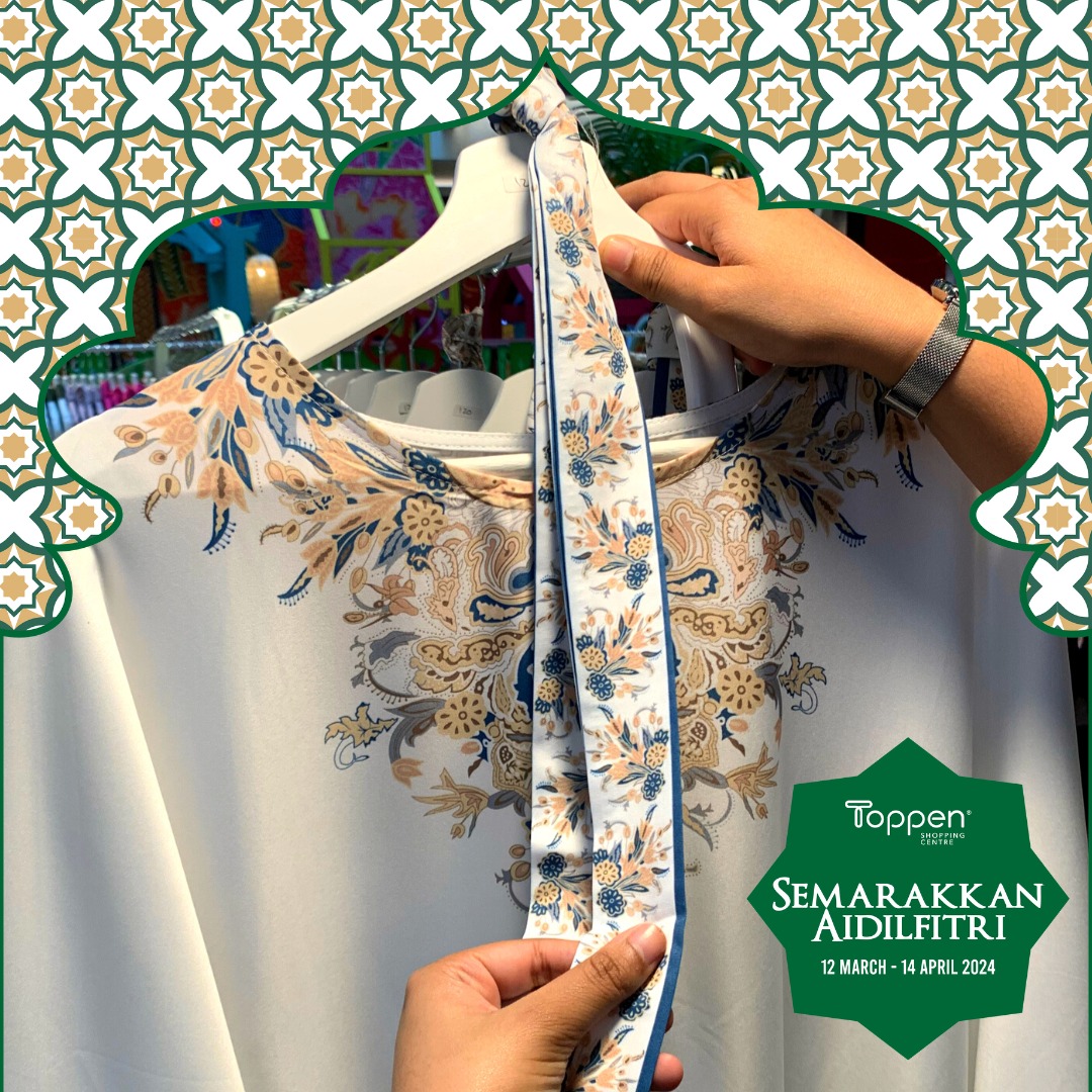 ToppenMY's tweet image. Discover our vibrant Raya pop-up booth, featuring everything you need for the festivities 🎉, from stunning outfits 👗 to delectable goodies 🍬. 

Raya Bazar
📆 14 March - 14 April 2024
🕐 10.00am - 10.00pm

#ToppenJB #GreenPacket #RayaRedemption #RayaAtToppen #Raya2024 #BazaarJB