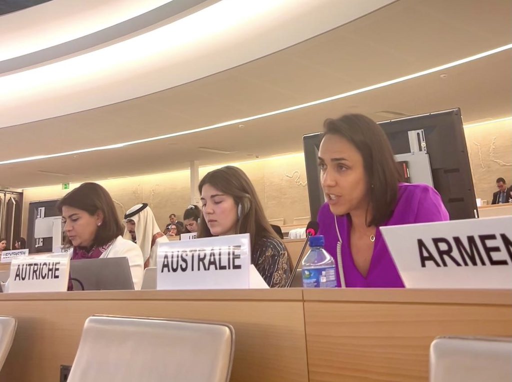 🇦🇺 unequivocally opposes the desecration of any religious texts, places of worship & symbols, & is committed to countering hate speech & preventing discrimination against people of faith. I delivered 🇦🇺 statement today at 🇺🇳 #HRC at the discussion on countering religious hatred.