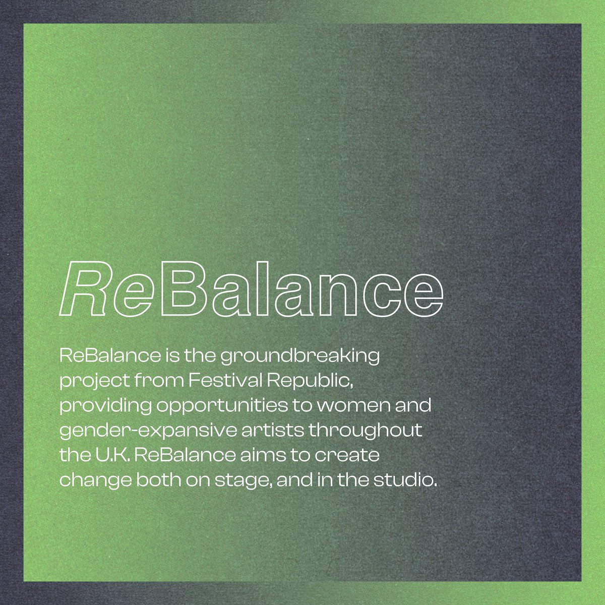 Please welcome our new ReBalance artists for 2024! We can’t wait for you to hear what’s next - congratulations to all six acts 👏