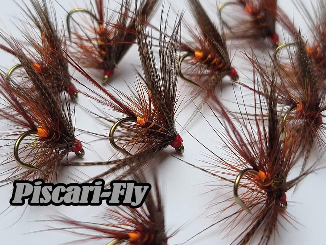 Some nice Hot Firey Brown Dabblers for the Loughs
piscari-fly.com 
 Piscarifly 
#flyfishing #flytying #dabblers #loughstyle