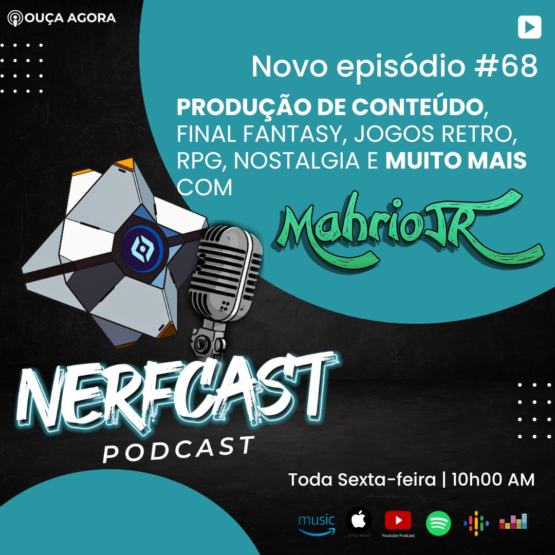 Nerfcast_'s tweet photo. 🎮🔥 Saudações! Nessa semana tivemos a honra de bater um papo com o lendário @mahriojr sobre produção de conteúdo, jogos retro, Destiny e WoW! Ouça pelo link:
https://t.co/y85qWkoUTr
#BungieCreator #Bungie #Destiny2 #DestinyBR https://t.co/IfpriiyE9j