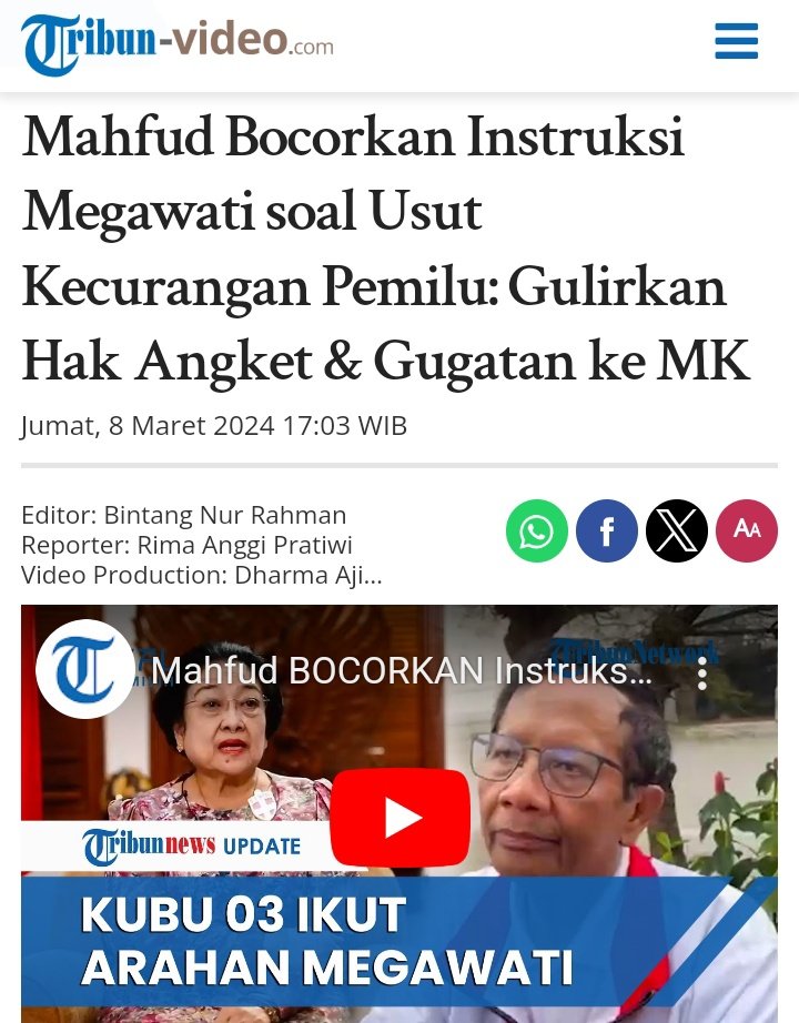 Aku telah berburuk sangka.
Ku kira diamnya perempuan ini karena deal-deal kursi. 

Alhamdulillah.. 

Instruksi sudah beliau berikan. 
Hak Angket bukan gertak sambal. 

Perempuan ini sudah membuktikan mentalnya saat melawan Orba. 

#DukungHakAngketDPR 
#MakzulkanJokowi