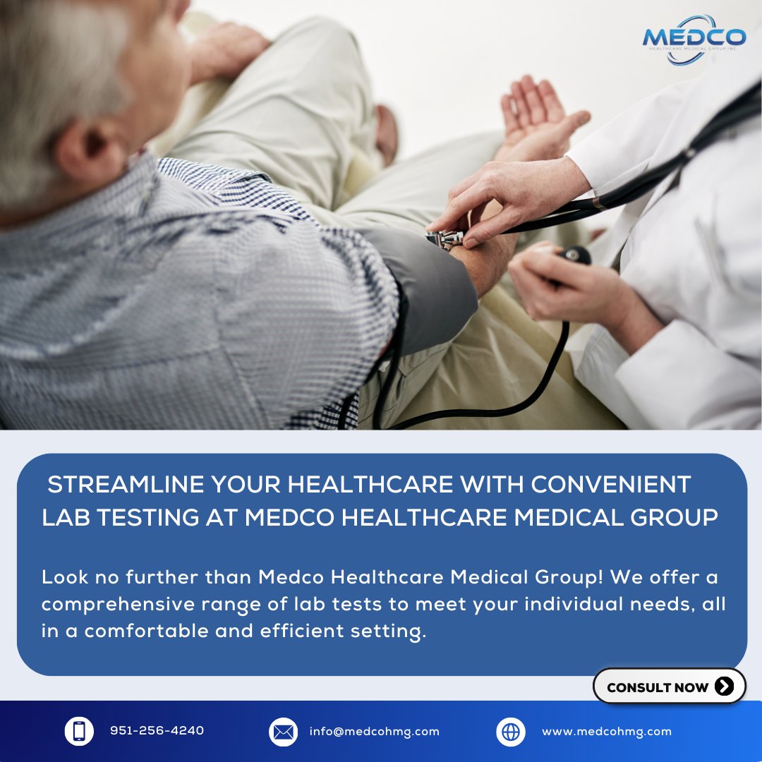 Medco_Group's tweet image. Ready to Simplify Your Healthcare? Book your lab tests at Medco Healthcare Medical Group. It's that easy!
#medcohealthcaremedicalgroup
#simplifyhealthcare
#labtestathome