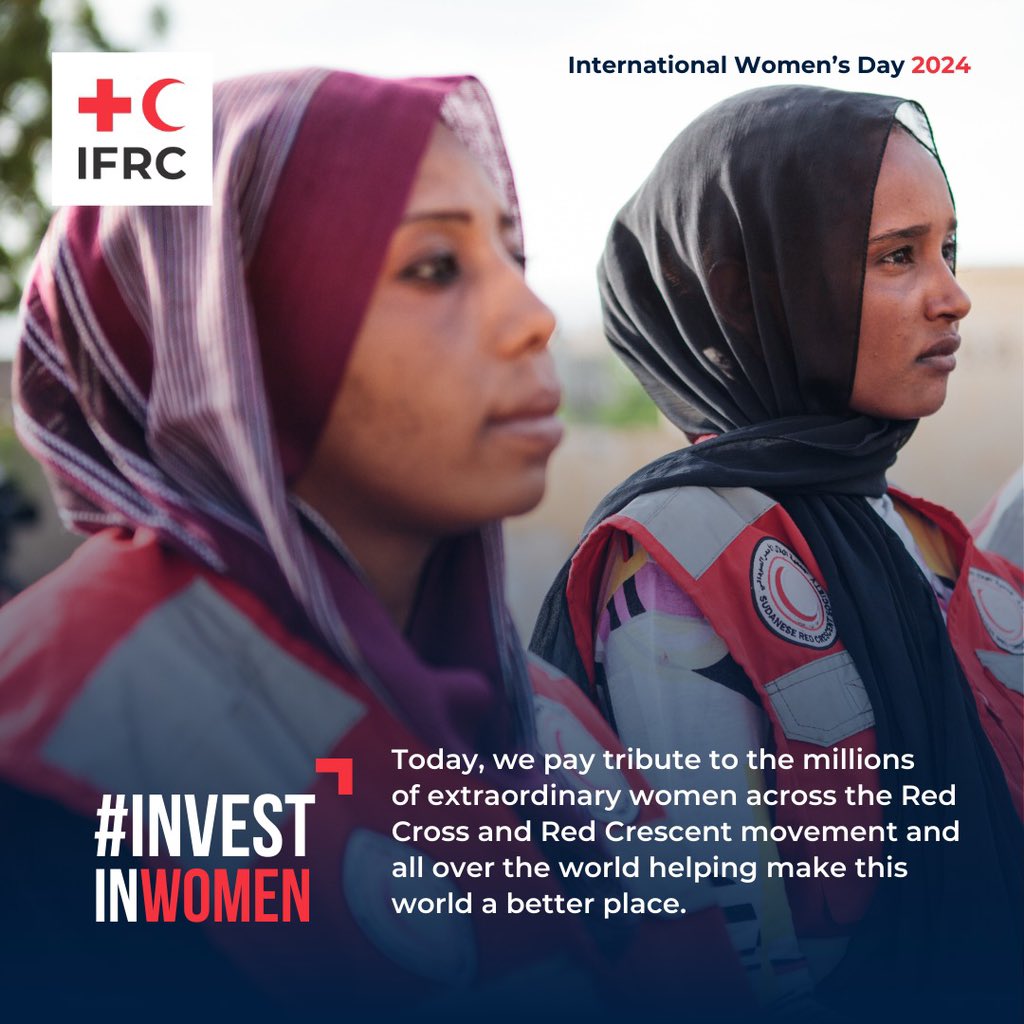 In every crisis, women step up. On today's #WomensDay, we pay tribute to the significant contributions that women have made within @IFRC network & beyond. From leadership roles to grassroots initiatives, women play a pivotal role in shaping a better future. #InvestInWomen