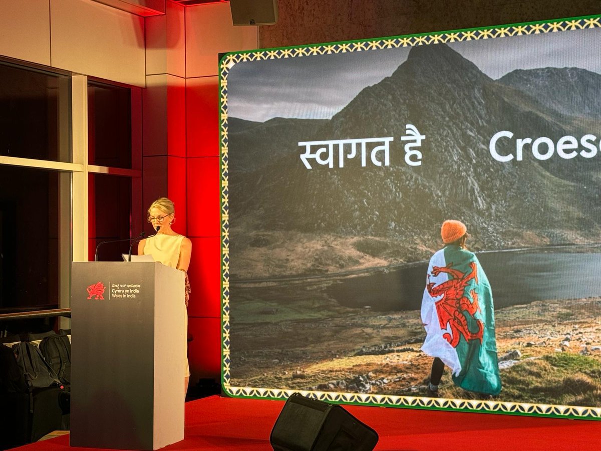 She highlighted many of the HE collaborations and successes facilitated by the programme, as well as the ambitious partnership aspirations of Welsh FE colleges for #WalesInIndia supported by all partners. (2/2)