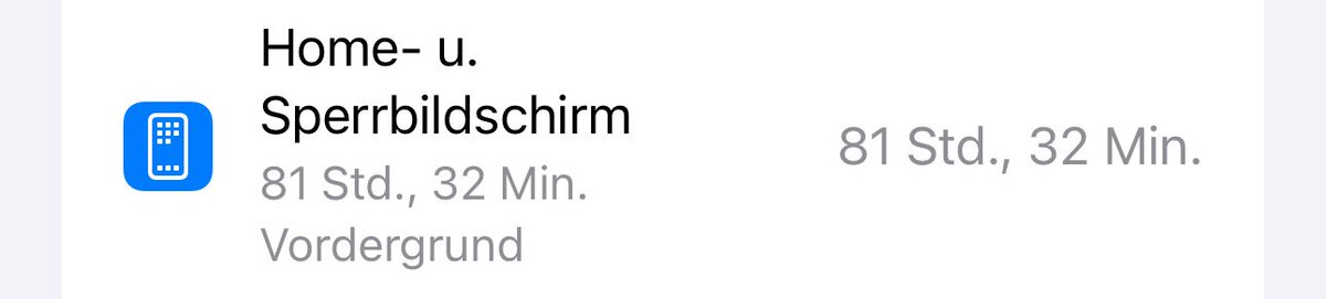 rostigerbart's tweet photo. Ist das eigentlich ein bekannter #iOS -Bug, dass seit ein paar Wochen der Home- und Sperrbildschirm dauerhaft an ist? Hat das #iPhone vorher - trotz AOD - nie gehabt. Angeblich aktuell bis zu 14 Stunden pro Tag Bildschirm an. https://t.co/ASzwcaGuPu