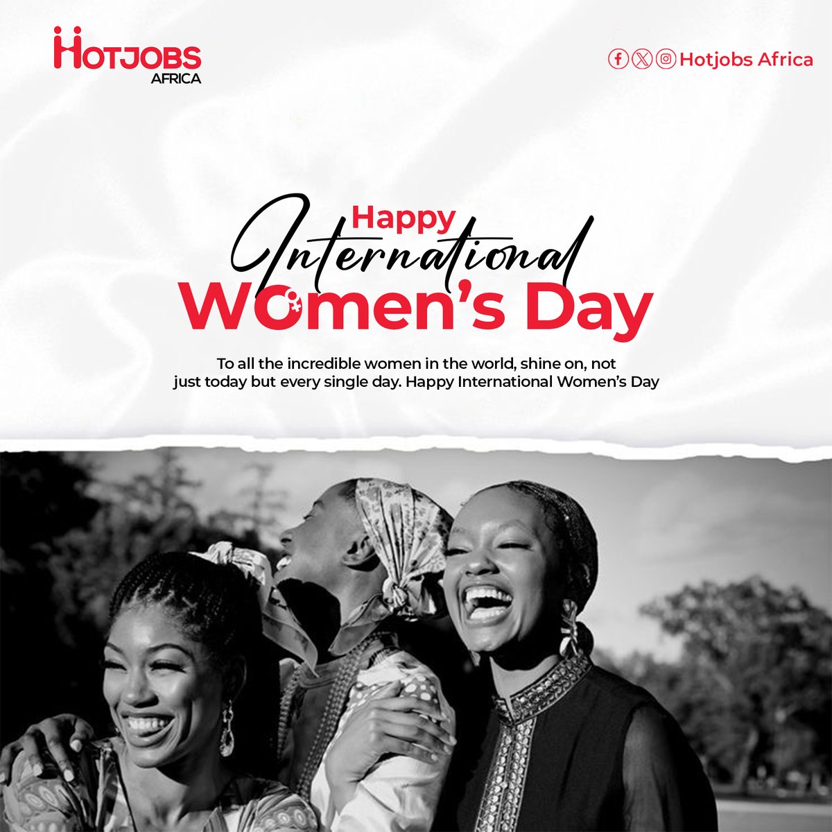 hotjobsafrica's tweet photo. Celebrate progress, cherish equality, and empower every woman's dreams.
Happy International Women's Day

#hotjobsafrica #themintgroup #Jobs #InternationalWomensDay 
Captain Smart Kweku Smoke New Poison Party OUT NOW https://t.co/JOUvUEdQls