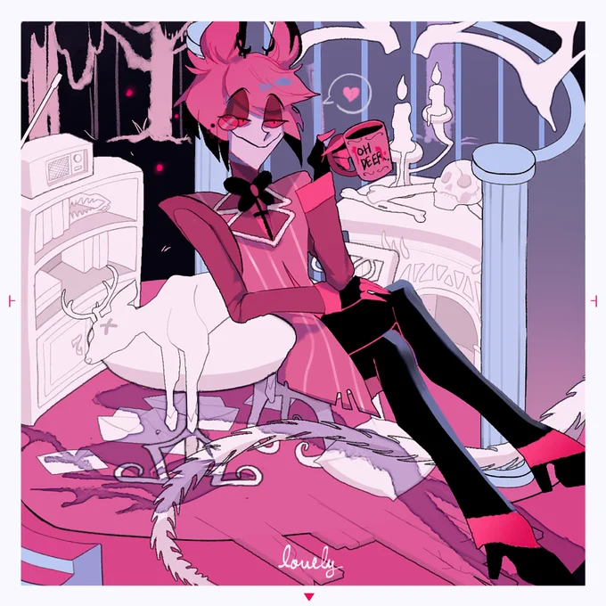 𝘈𝘭𝘢𝘴𝘵𝘰𝘳'𝘴 𝘙𝘰𝘰𝘰𝘰𝘰𝘮 #HazbinHotelFanart 