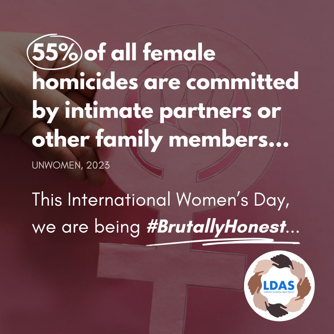 This International Women’s Day, we are being #BrutallyHonest. We are calling on everyone to #EndAbuseTogether. Please help us support our survivors by making a donation today… 📱 Text 70450 to donate. (For example, to donate £7 text LDAS 7 to 70450)