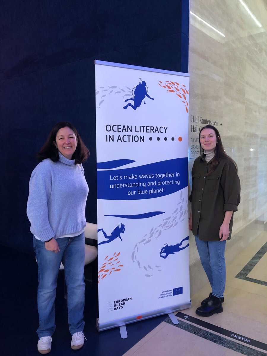 All eyes on #EUOceanDays 2024🌊@juanitapujana & @TeclaMaggioni from @submon_ are @ the Ocean Literacy in Action #satelliteevent focusing on enhancing ocean understanding,showcasing #EU4Ocean achievements & discussing the blue future of EU.Let's work towards a sustainable future🌎