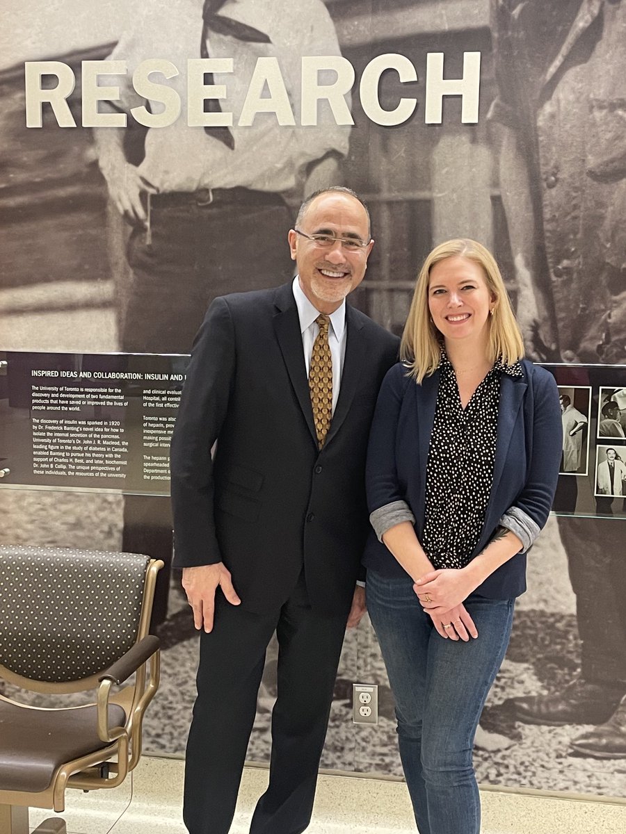 I am so honored to receive the Davidson Lecture and Award of the Uni. of Toronto, the temple of Diabetes and home of Insulin ⁦@physiologyuoft⁩ ⁦@BBDC_UofT⁩. The best part was being hosted by my former fellow, now Prof, Dr. Prentice ⁦@KaceyPrentice⁩ 🙏🏼🧿