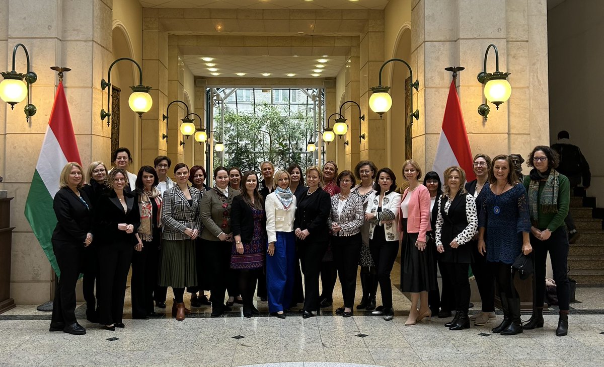 Celebrating #InternationalWomensDay from Budapest with incredible female Heads of Mission at the Ambassadors Conference! Proud to stand alongside colleagues who showcase the strength of #FemalePower in diplomacy. #WomenInLeadership #Proud