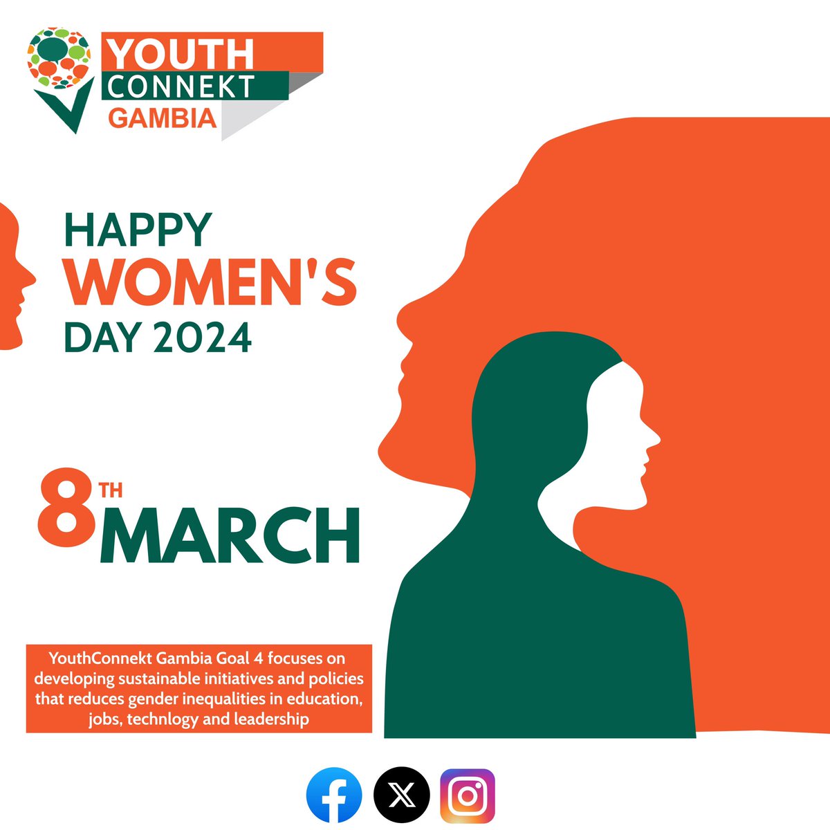 Youthconnekt Gambia wishes every woman a happy international women’s day.

@YouthConnektAf 
@GambiaNYC 
#IWD2024