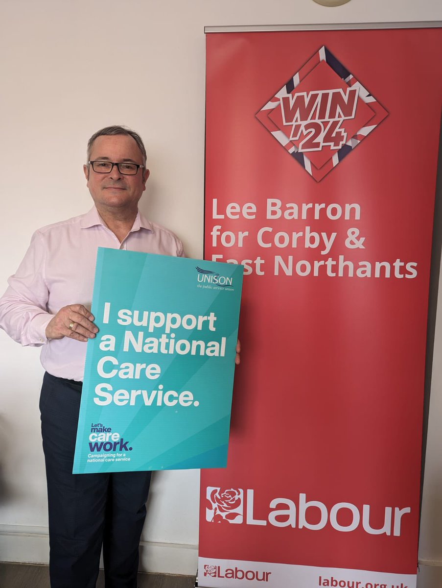 Proud to be supporting.

@NorthantsUnison @unisontheunion calls for a National Care Service. 

A @UKLabour government will treat care workers and people receiving care with the respect and dignity they deserve.

@CorbyENLabour deserve better. @LeeBarronLabour 

#LetsMakeCareWork