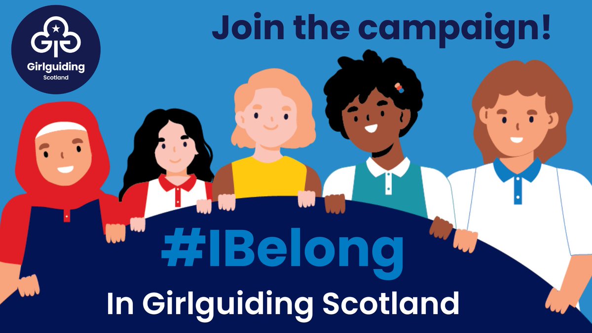 At Girlguiding Scotland we are for all girls. No matter what your background is or where you are from, you belong. This #InternationalWomensDay, as part of the goal to #InspireInclusion we are relaunching our #IBelong campaign 🫶 (1/3)