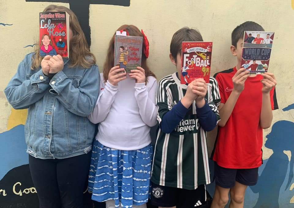 inclusionbot's tweet photo. Yesterday's #WorldBookDay2024 was enjoyed by all at Temple Ewell CEP! @AquilaTrustUK #welovebooks https://t.co/u5OlX1TKOL