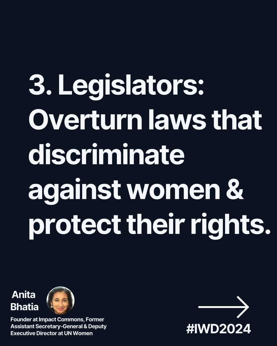 📌 Financial Institutions: Get money into the hands of women.
📌 Leaders: Increase representation of women in leadership positions.
📌 The Public: VOTE! Get out and vote for the right (read = right values) leaders. 2/3