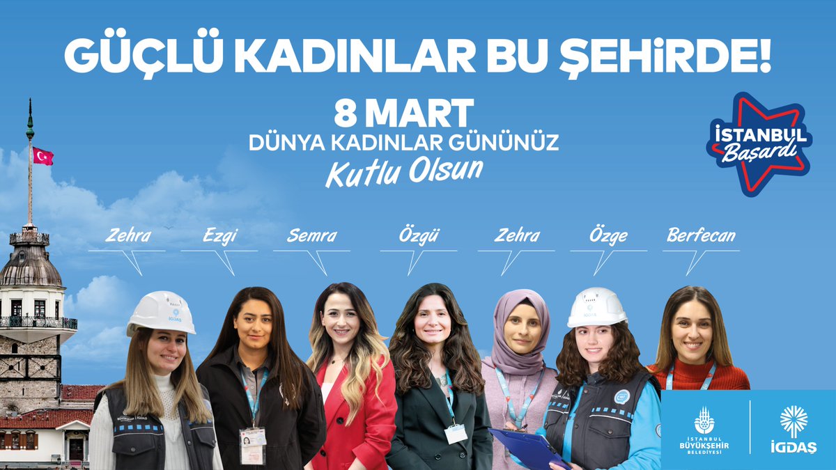 Güçlü Kadınlar Bu Şehirde! 8 Mart Dünya kadınlar Günü Kutlu Olsun. #16milyoniçinçalışıyoruz @ekremimamoglu #igdaş #8martdünyakadınlargünü