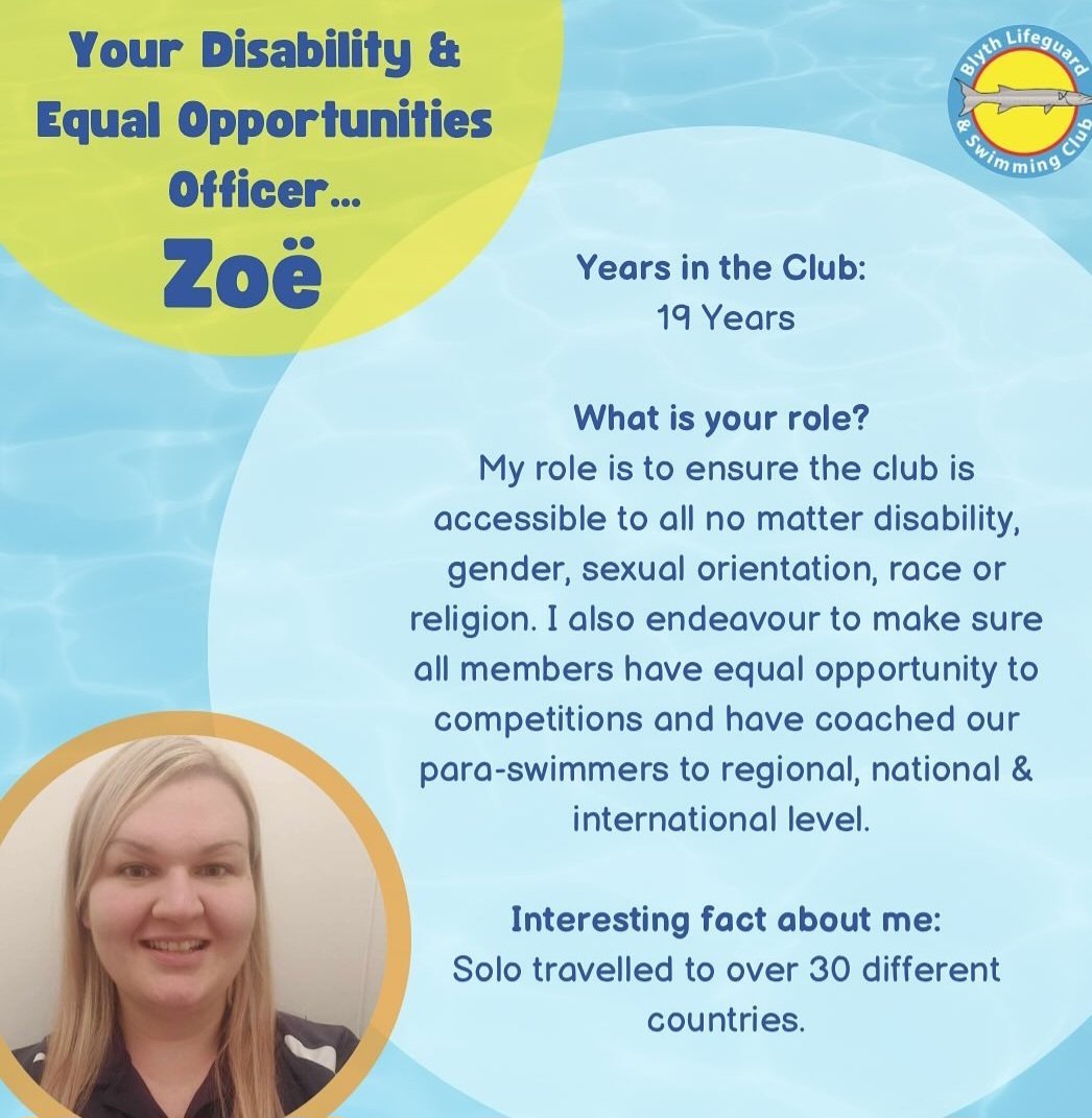 xZoeAlicex's tweet photo. What better day than #InternationalWomensDay for my committee position introduction to be shared on @BlythSwimming socials 🏊‍♀️♀️ #WomenInSport #swimming #EqualOps https://t.co/gZXlRiv3Af