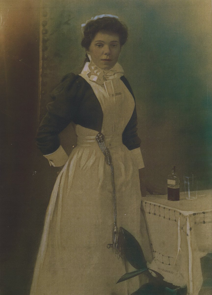GressenhallFW's tweet photo. For #InternationalWomensDay2024, we're thrilled to celebrate the 70+ biographies of #workhouse #nurses that research volunteers have written. Explore their work in new exhibition #MakingTheRounds, opening tomorrow! (NHS 50% discount until 31 May). Photo: nurse Mary Wallin, c.1905 https://t.co/08I8Iy3FYN