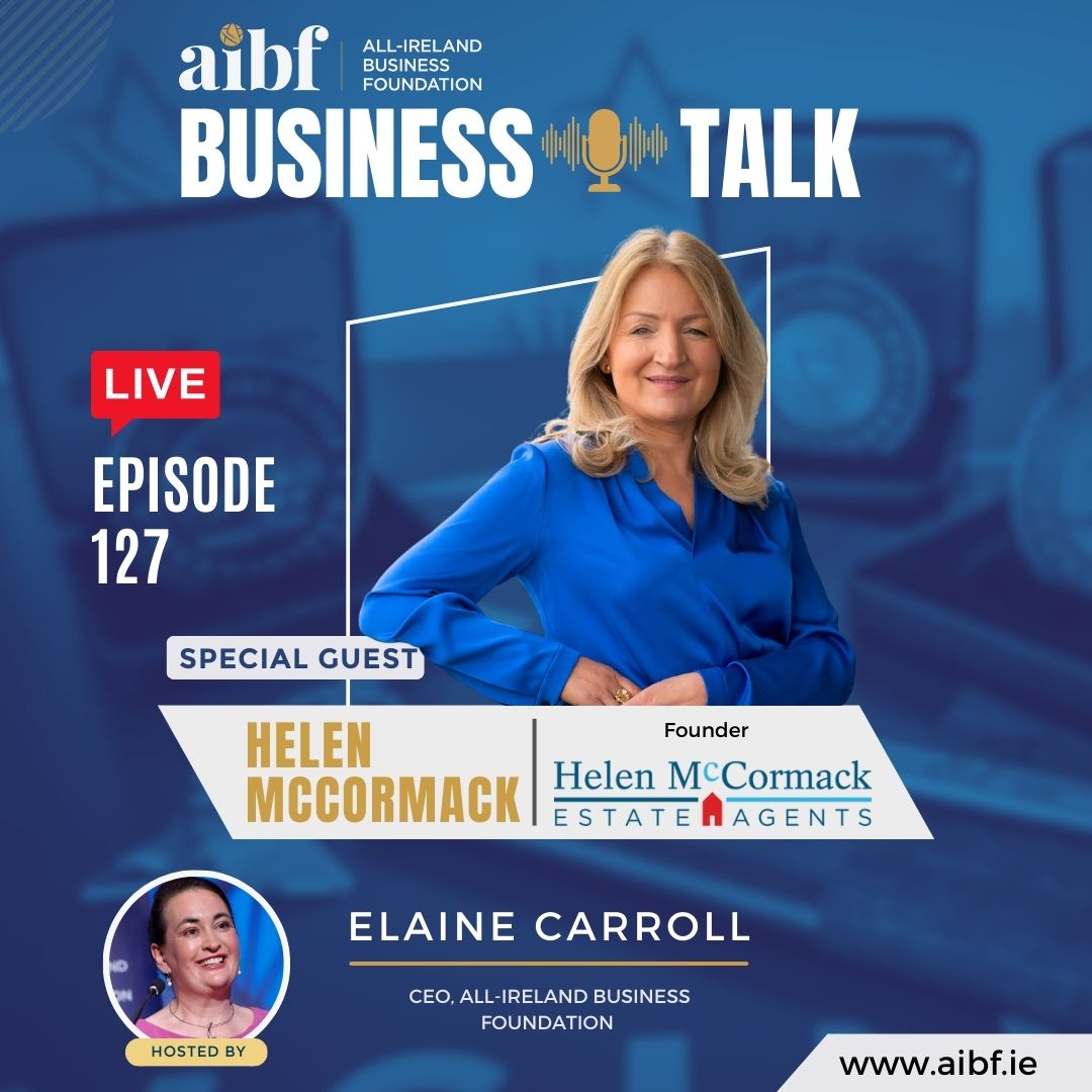 This week on AIBF Business Talk, Helen McCormack, AIBF's Inspirational Business Person of the Year, joins CEO Elaine Carroll to mark International Women's Day. aibf.ie/times/episode-… #BusinessAllStars #Podcast #IWD #IWD24