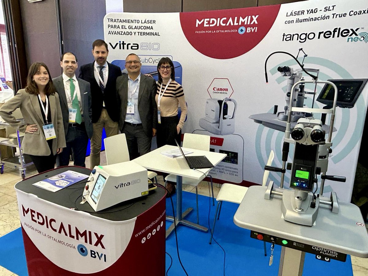 medicalmix's tweet photo. Un año más presentes en la cita más importante del país de especialistas en #Glaucoma con nuestros equipos láser de @Quantel_Medical Vitra 810 y Tango Reflex. ¡Nos vemos en Sevilla!

#MedicalMix #BVI #SociedadEspañolaDeGlaucoma https://t.co/kTaZ2SUsAR