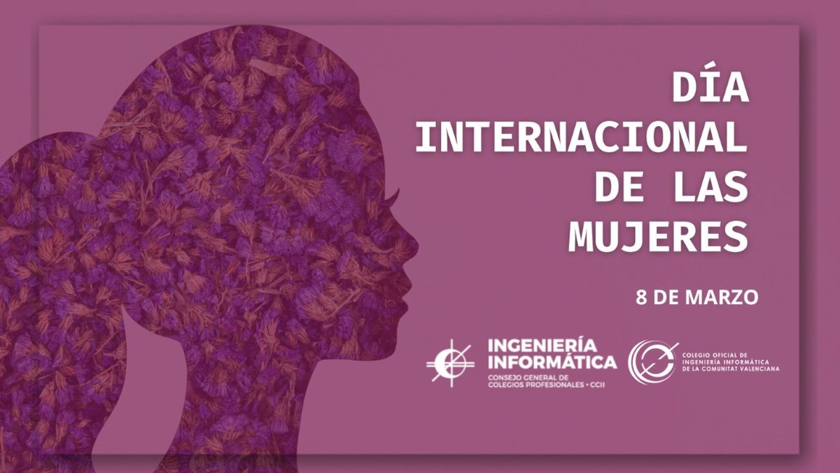 COIICV's tweet photo. 👉Desde el COIICV nos unimos a la campaña del @cciinfor:

🟣 Hoy, en el Día Internacional de las Mujeres, ponemos encima de la mesa una serie de datos...

💻 Según el Observatorio de la Ingeniería en España, solamente hay un 16% de mujeres ingenieras en informática. https://t.co/c4skG7vdZq