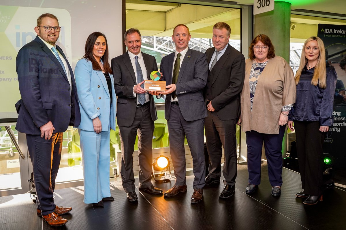 Congratulations to @Intel_IRL for winning the 'Grand Prix - FDI Company of the Year' award at the 2024 Invest In Ireland Awards, and to Dr. Ann Kelleher, Intel’s Executive VP, for receiving the 'FDI Hero 2024' award. @IIIAwardsIRE #IIIAwards #fdiireland