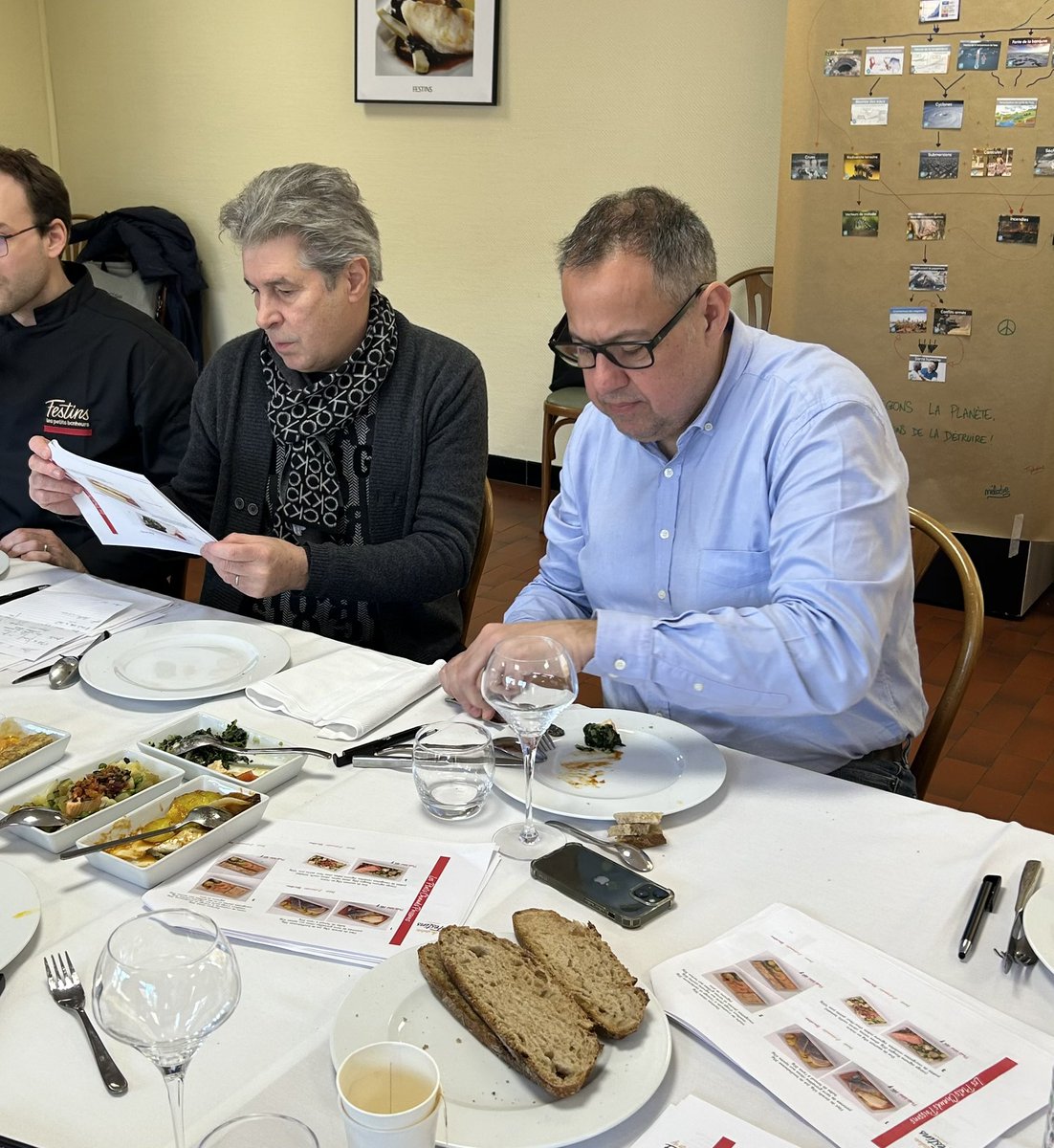 😋 Aujourd’hui dégustation en avant-première des futurs repas de la Business Première <a href="/TGV_Lyria/">TGV Lyria</a> en présence du chef étoilé Michel Roth !
