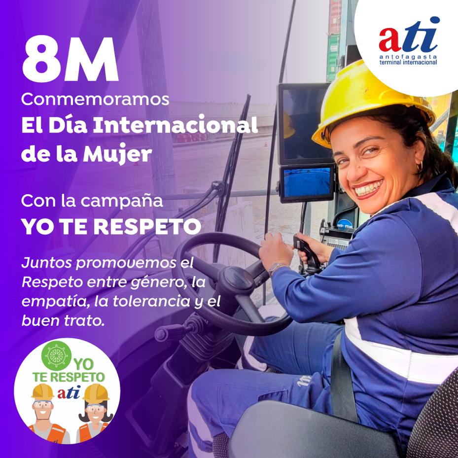 En el marco de la conmemoración del Día Internacional de la Mujer, lanzamos la campaña #YoTeRespeto, cuyo objetivo es fomentar en los trabajadores y trabajadoras un entorno laboral de respeto, tolerancia y buen trato entre géneros.